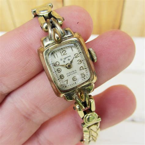 Vintage Swiss Made Ladies Watch Dugena-17jewels Goldplated