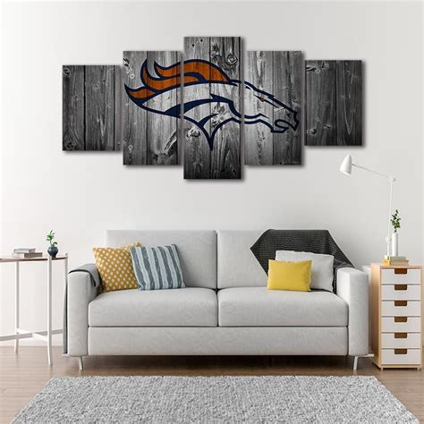 Denver Broncos NFL Logo Canvas Wall Art – canvasx.net