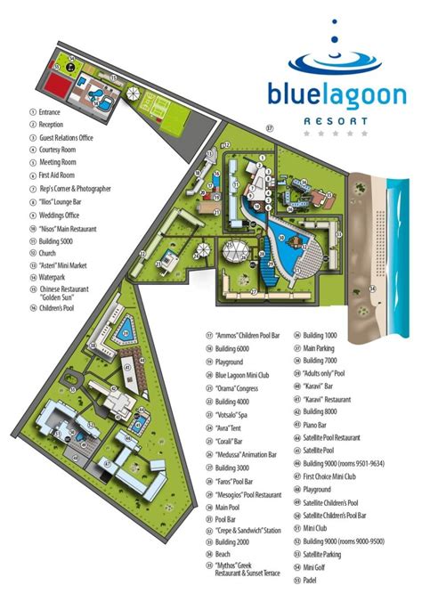 Resort Map – Blue Lagoon Resort