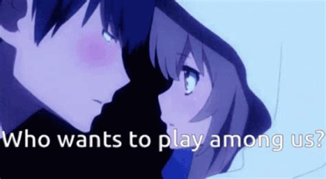 Among Us Anime GIF - Among Us Anime Kiss - Discover & Share GIFs