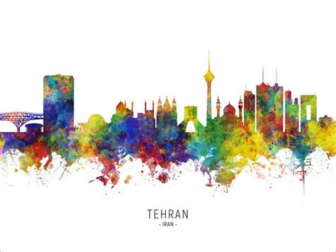 Tehran Skyline, Tehran Iran Cityscape Art Print Poster 10471-4301 - Etsy