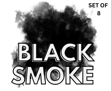 Black Smoke Png Photoshop Overlay Sublimation File Transparent Background Graphics - Etsy