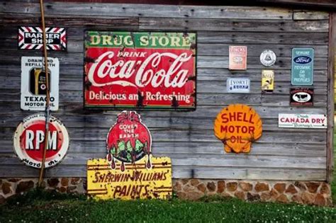 Vintage metal signs are ideal in home decor - e-architect