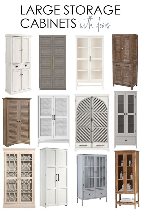 Large Storage Cabinets with Doors - Life On Virginia Street