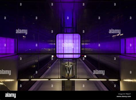 Purple Train station Stock Photo - Alamy