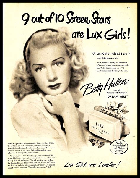 Bathroom Decor Retro Mid-Century Ad Betty Hutton Poster High Quality Reproduction Vintage Ad ...