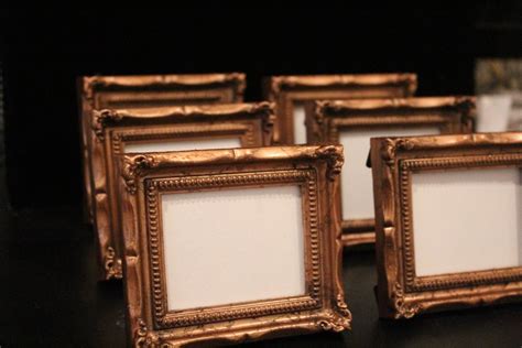 Set of 10 Mini VINTAGE STYLE FRAMES Bronze by DesignsByEmbellish