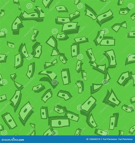 Lots of Flying Money Wallpaper Dollars, Green Background of Falling Money, Rain Pattern Stock ...