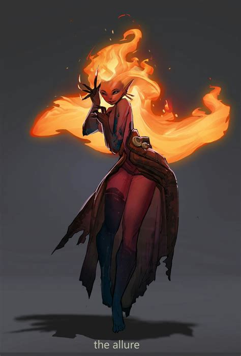 Fire/Water Genasi D&D Character Dump | Character art, Concept art ...