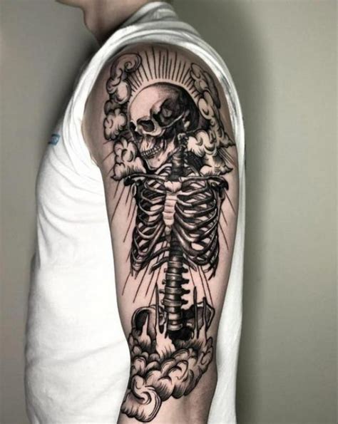 60 Skeleton Tattoo Designs with Meanings | Art and Design