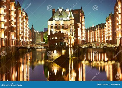 Hamburg- Speicherstadt stock image. Image of elbe, europe - 56740043