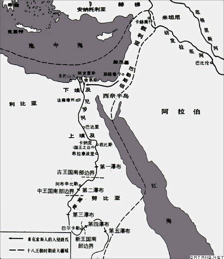 古埃及历史地图,古埃及,古埃及地理位置_大山谷图库