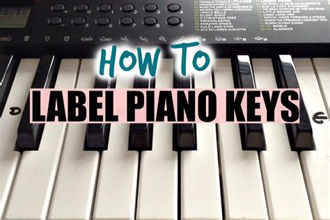 How To Label Your Keyboard/Piano With Letters - Black & White Keys ...