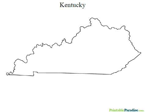 Kentucky State Map Printable