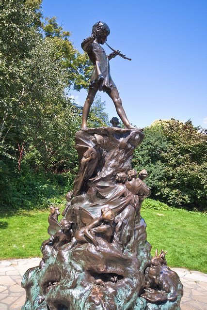 Peter Pan Statue in Kensington Park in 2020 | Statue, London places, London england