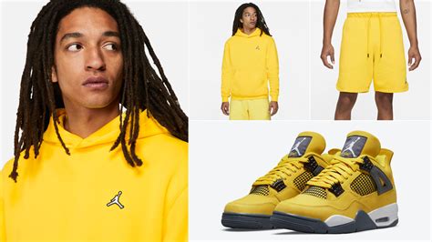 Air Jordan 4 Lightning 2021 Tour Yellow Clothing Match