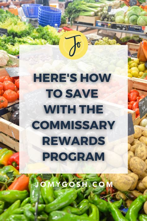 Here’s How To Save With The Commissary Rewards Program - Jo, My Gosh!, LLC