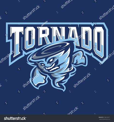 Tornado Mascot and Sport Logo : Layered Vector Illustration #Ad , #ad ...