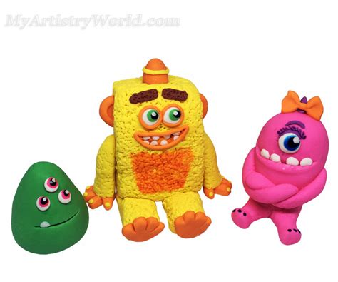 Monster Math Squad cake toppers - My Artistry World