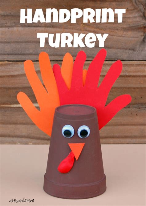 Handprint Turkey Craft | Turkey crafts kids, Thanksgiving crafts for kids, Thanksgiving crafts