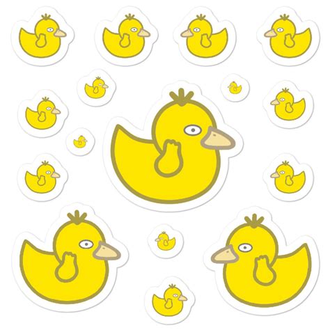 Rubber Duck Sticker Sheet Indoor Use | Etsy