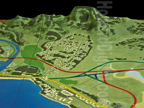 Landform Model - Hawaii Highway Model - Howard Models