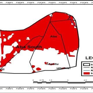 Location Map of (1) Abia State in Nigeria (2) Aba South in Abia State ...