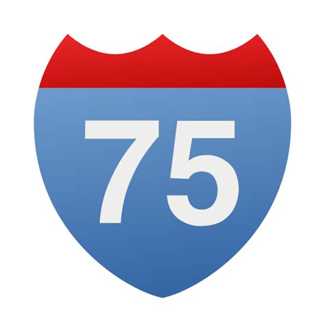 Interstate 75 icon | Free SVG