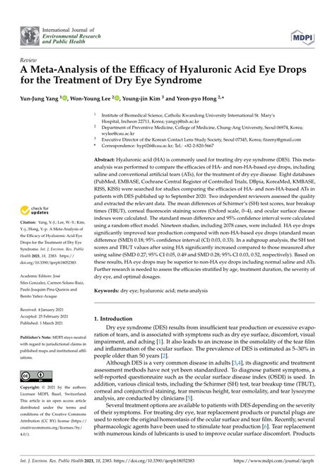 (PDF) A Meta-Analysis of the Efficacy of Hyaluronic Acid Eye Drops for ...