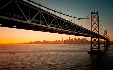 San Francisco Bay Bridge Sunset Wallpapers - Wallpaper Cave