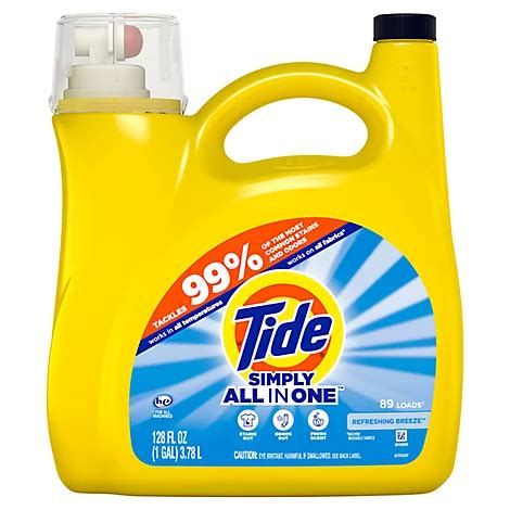 Tide Simply Clean & Fresh Liquid Detergent Refreshing Breeze - 128 Fl. Oz. - Jewel-Osco