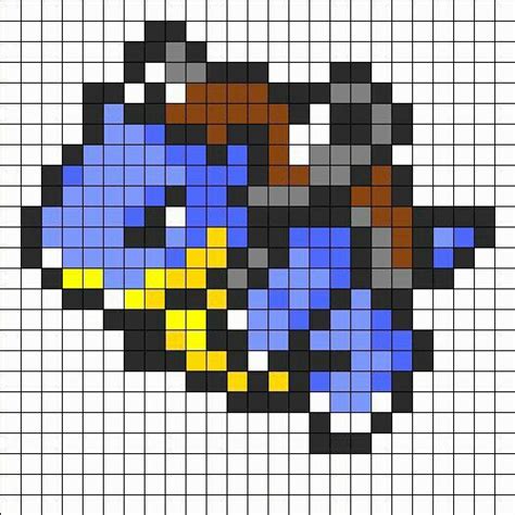 Blastoise Sprites Pokemon, Blastoise Pokemon, Bulbasaur, Pearler Bead Patterns, Kandi Patterns ...