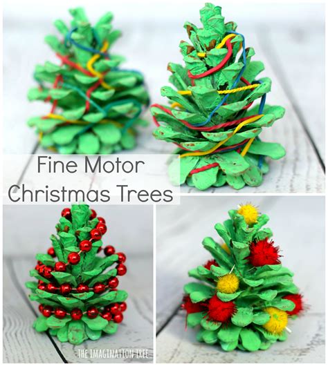 Pine Cone Christmas Tree Fine Motor Activities The Imagination