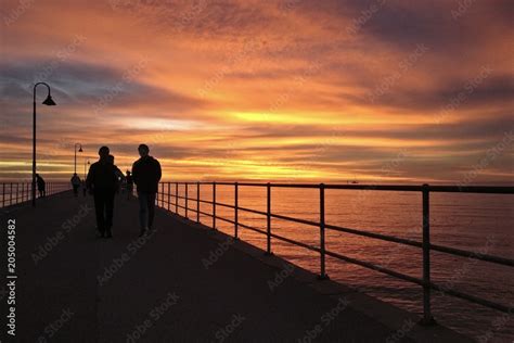 Stunning sunset bridge Stock Photo | Adobe Stock