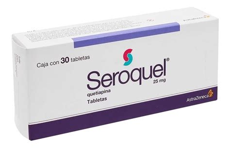 Seroquel 25 Mg Caja Con 30 Tabletas - $ 636.00 en Mercado Libre