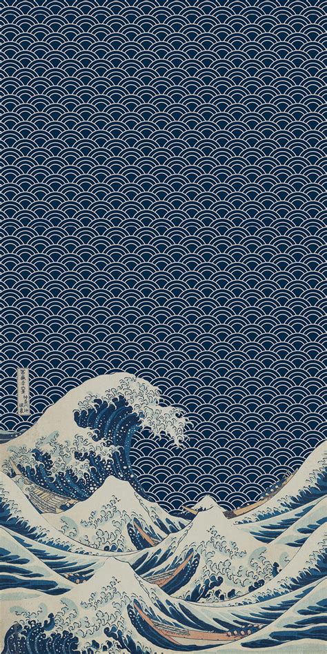 Hokusai, Japanese Art, artwork, sea, waves, HD phone wallpaper | Peakpx