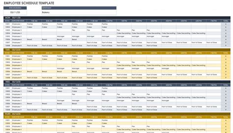 Google Sheets Team Schedule Template