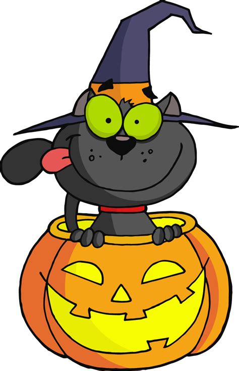 21+ Cartoon Halloween Cat PNG - Stiff