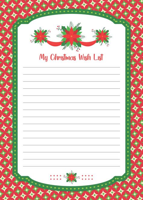 6 Best Free Printable Christmas Wish List PDF for Free at Printablee