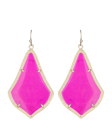 Kendra scott Alexandra Earrings in Purple (MAGENTA) | Lyst