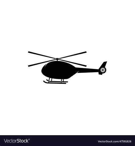 Helicopter design ilustration logo Royalty Free Vector Image