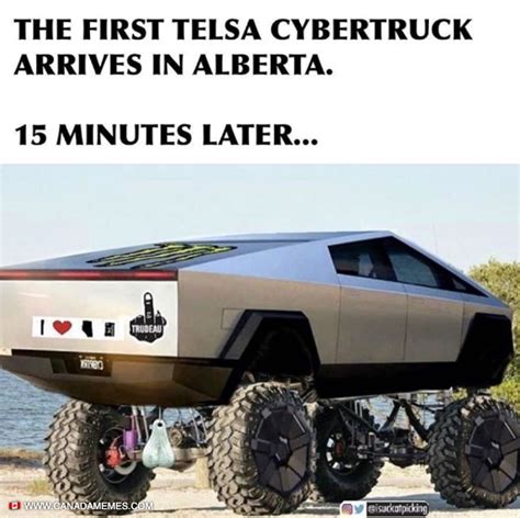 The first Tesla Cybertruck arrives in Alberta - 🇨🇦 Canada Memes