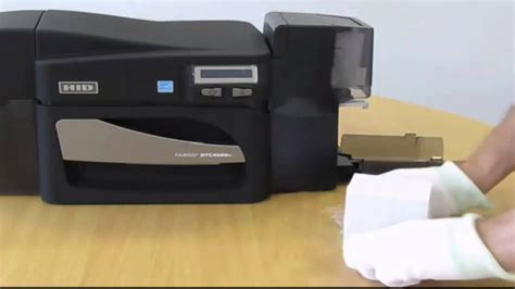 Fargo DTC4500e ID Card Printer - How to Load Cards - YouTube