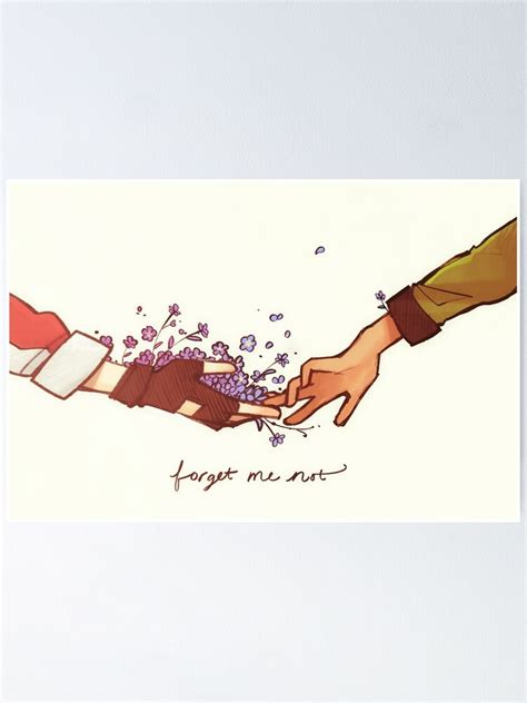 "Forget Me Not" Poster for Sale by Elentori | Redbubble