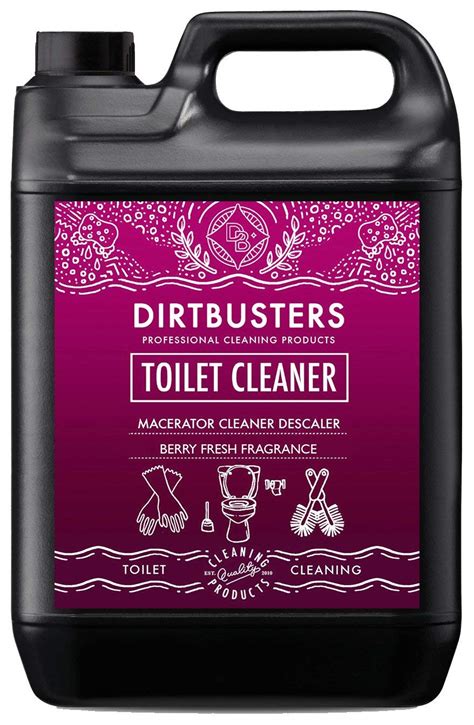 Dirtbusters toilet Macerator Saniflo Descaler Cleaner septic tank safe 5L berry fresh (1)- Buy ...