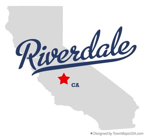 Map of Riverdale, CA, California