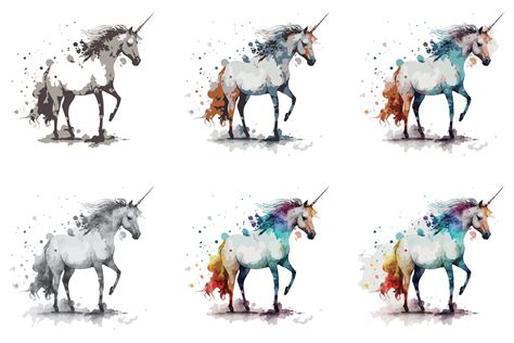 watercolor unicorn vector illustration t-shirt print 21364634 Vector Art at Vecteezy