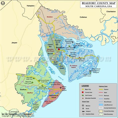 Beaufort County Map