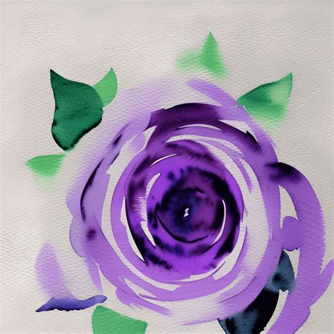 Purple Watercolor Paintings · Creative Fabrica