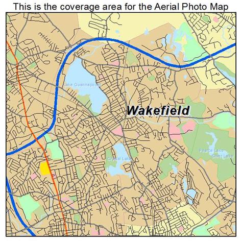 Aerial Photography Map of Wakefield, MA Massachusetts